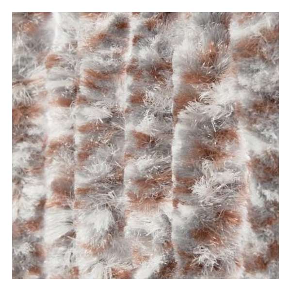 Kattenstaart - Vliegengordijn - Horgordijn - 90cm x 220cm - Bruin/Grijs/Wit