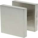 Impresso Voordeurknop Vierkant 60Mm Rozet Massief Rvs