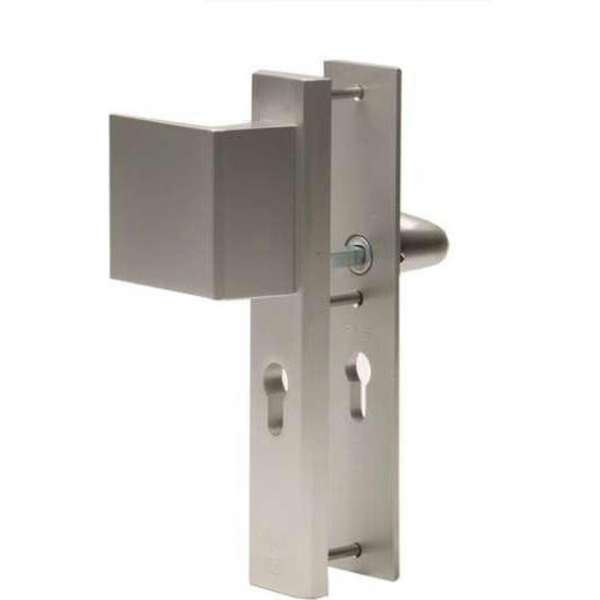 Nemef veiligheidsdeurbeslag 3419 - Greep/Kruk - Afstand 72mm - SKG*** - RS - Aluminium - In zichtverpakking Nemef veiligheidsdeurbeslag 3419 - Greep/Kruk - Afstand 72mm - SKG*** - RS - Aluminium - In zichtverpakking