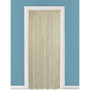 Vliegengordijn/deurgordijn kattenstaart beige 90 x 200 cm - Insectenwerende vliegengordijnen