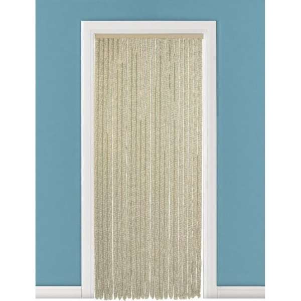 Vliegengordijn/deurgordijn kattenstaart beige 90 x 200 cm - Insectenwerende vliegengordijnen Vliegengordijn/deurgordijn kattenstaart beige 90 x 200 cm - Insectenwerende vliegengordijnen