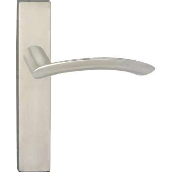 Impresso Watton Deurklink – Deurbeslag – Vierkant – Deurschild – Zilver