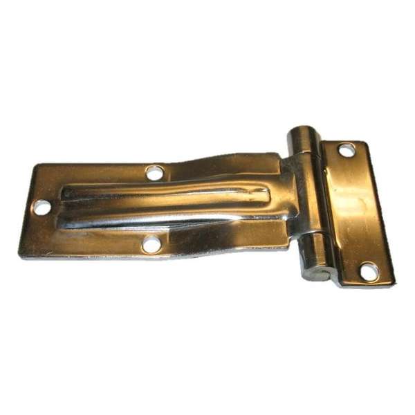 Scharnier RVS gebogen 180mm Scharnier RVS gebogen 180mm