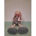 Elven deurstopper, wit en roze