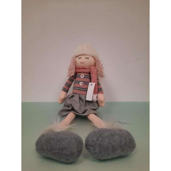 Elven deurstopper, wit en roze Elven deurstopper, wit en roze