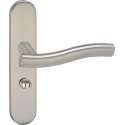 Impresso Chester Deurklink – Deurbeslag – Ovaal – Deurschild met Toiletsluiting – Zilver
