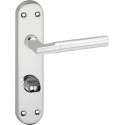 Impresso Galway Deurklink – Deurbeslag – Ovaal – Deurschild met Toiletsluiting – Chroom
