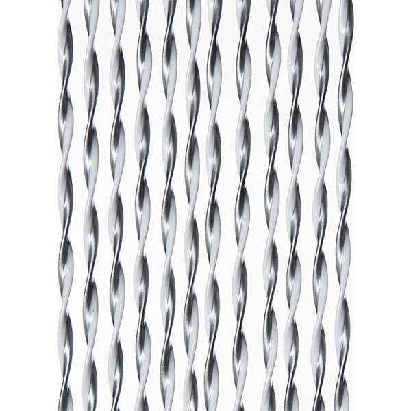 Vliegengordijn 100x240cm zilver/wit Vliegengordijn 100x240cm zilver/wit