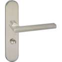 Impresso Kirby Deurklink – Deurbeslag – Ovaal – Deurschild met Toiletsluiting – Zilver