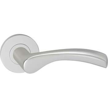 Impresso Oxford Deurklink – Deurbeslag – Rond – Rozet – Gebogen Deurkruk – Aluminium
