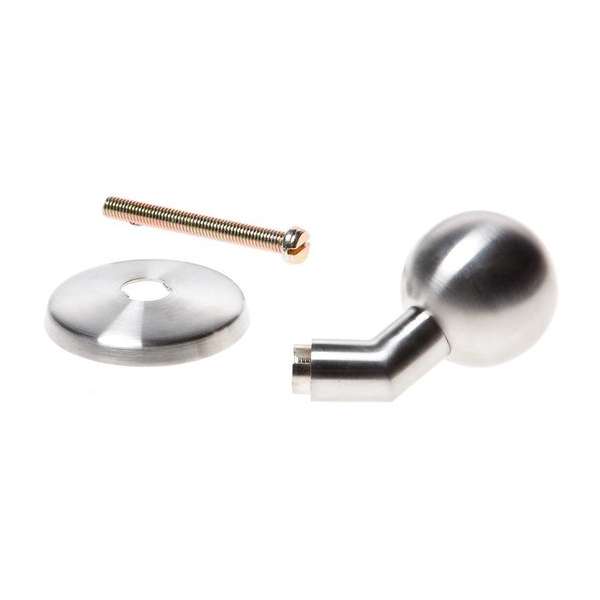 Intersteel Voordeurknop bol/schuin rvs geborsteld Intersteel Voordeurknop bol/schuin rvs geborsteld
