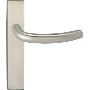Impresso Preston Deurklink – Deurbeslag – Vierkant – Deurschild – Zilver
