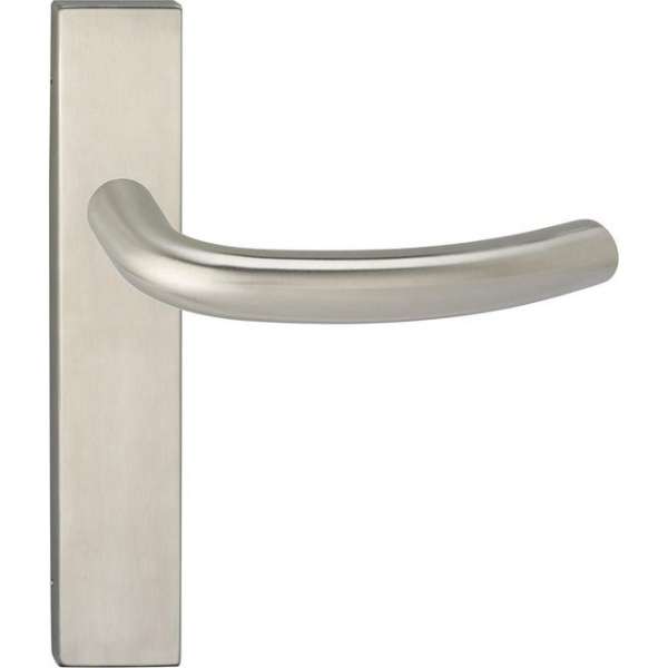 Impresso Preston Deurklink – Deurbeslag – Vierkant – Deurschild – Zilver