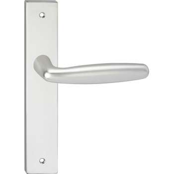 Impresso Cambridge Deurklink – Deurbeslag – Vierkant – Deurschild met Schroef – Zilver