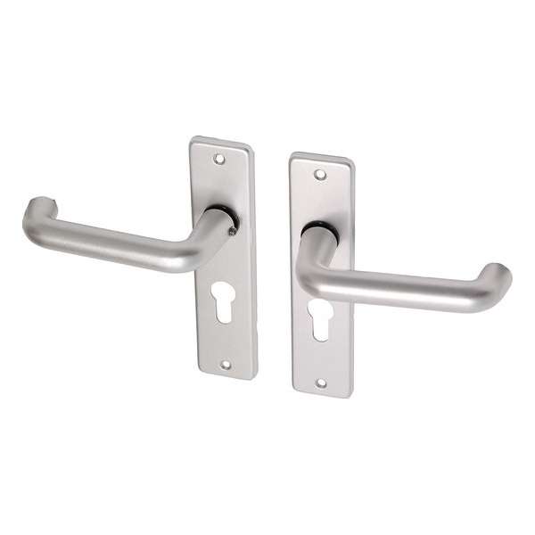 Wovar Deurkruk met schild PC55 aluminium coupemodel - Per Set Wovar Deurkruk met schild PC55 aluminium coupemodel - Per Set