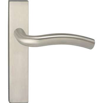 Impresso Conway Deurklink – Deurbeslag – Vierkant – Deurschild – Zilver
