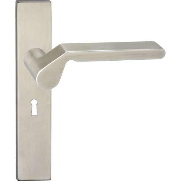 Impresso Boston Deurklink – Deurbeslag – Vierkant – Deurschild met Sleutelgat – Zilver Impresso Boston Deurklink – Deurbeslag – Vierkant – Deurschild met Sleutelgat – Zilver