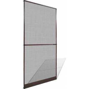 Hordeur met scharnieren bruin 120 x 240 cm