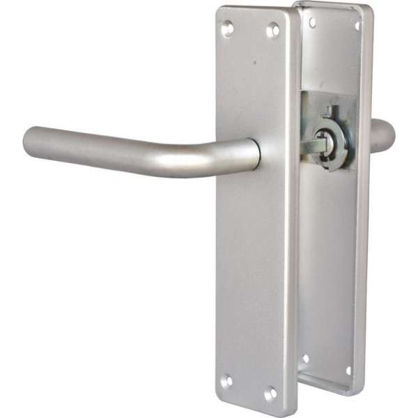 AMIG Deurklink op Schild – Terugslagveer – Geanodiseerd Aluminium AMIG Deurklink op Schild – Terugslagveer – Geanodiseerd Aluminium