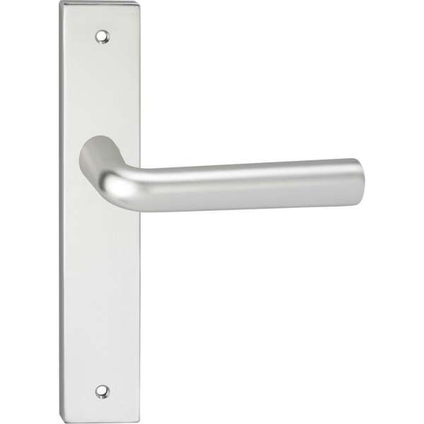 Impresso Bolton Deurklink – Deurbeslag – Vierkant – Deurschild met Schroef – Zilver Impresso Bolton Deurklink – Deurbeslag – Vierkant – Deurschild met Schroef – Zilver