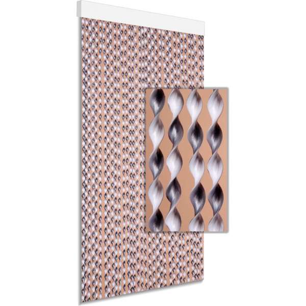 DEGOR Vliegengordijn/deurgordijn Art. 21 grijs-wit 90x210cm DEGOR Vliegengordijn/deurgordijn Art. 21 grijs-wit 90x210cm