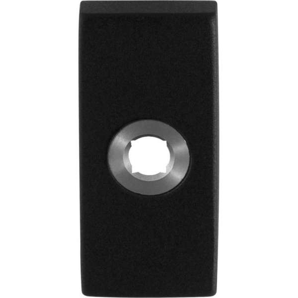 Rozet 70x32x10mm zwart