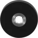 GPF Ronde click rozet 50x8mm zwart