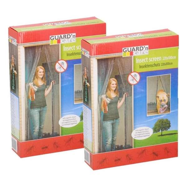 4x stuks magnetische insectenhor 220 x 100 cm - Tegen insecten artikelen - Horren 4x stuks magnetische insectenhor 220 x 100 cm - Tegen insecten artikelen - Horren