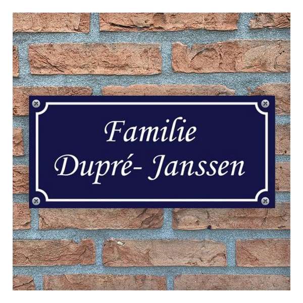 Namen enzo! Naambordje Plexiglas Milano donkerblauw 26x12 cm Namen enzo! Naambordje Plexiglas Milano donkerblauw 26x12 cm