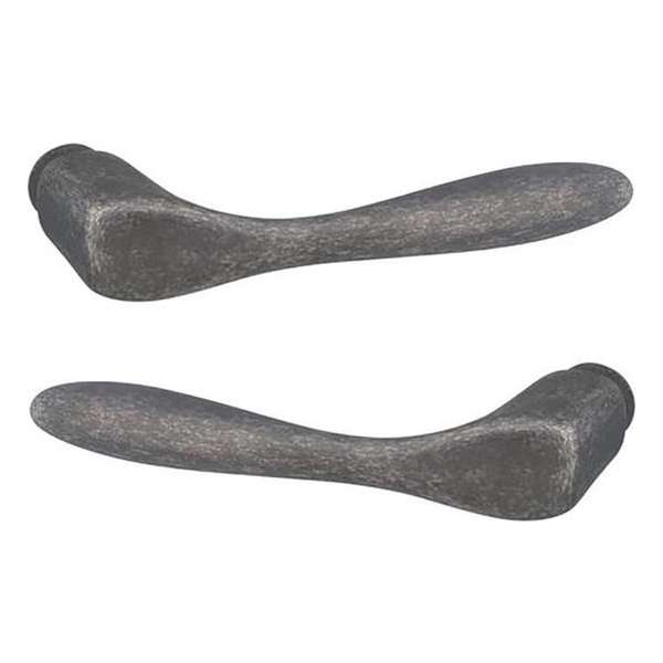 IMPRESSO deurklink | serie " Carlow " | verouderd messing | massieve deurklinkset | voor deuren van 38 tot 45 mm dik IMPRESSO deurklink | serie " Carlow " | verouderd messing | massieve deurklinkset | voor deuren van 38 tot 45 mm dik