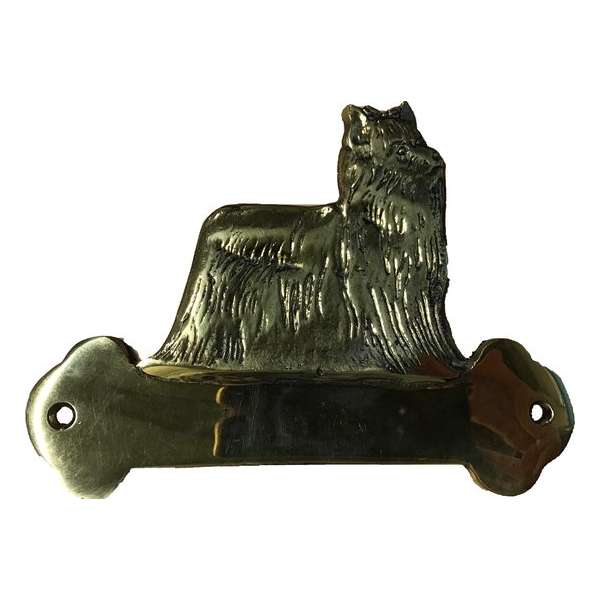 Naambordje - Yorkshire terrier - Messing Naambordje - Yorkshire terrier - Messing