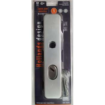 NEMEF veiligheidsschild euro 3711-72mm lang, rond, SKG3, aluminium, buitendeur, anti kerntrek