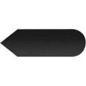 Self adhesive black coated stainless steel Pictogram for door mark arrow