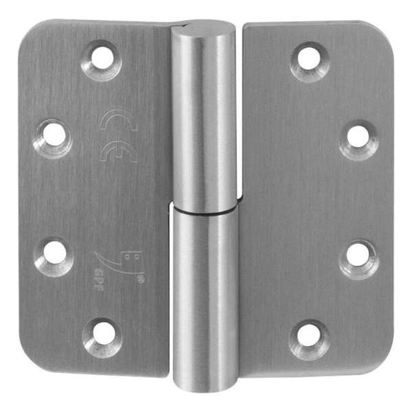 GPF paumelle 89x96 RVS DIN Links ronde hoek GPF paumelle 89x96 RVS DIN Links ronde hoek