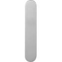 GPF Gatdeel langschild afgerond 218x40x8.5mm geheel blind