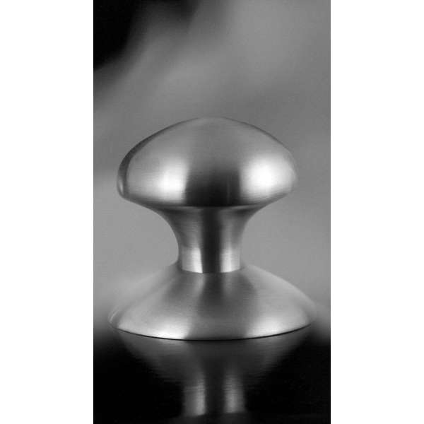 Paddenstoel knop S5 52mm veiligheidsschilden vast inclusief wisselstift RVS geborsteld Paddenstoel knop S5 52mm veiligheidsschilden vast inclusief wisselstift RVS geborsteld