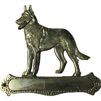 Naambordje - Mechelse Herder - Messing
