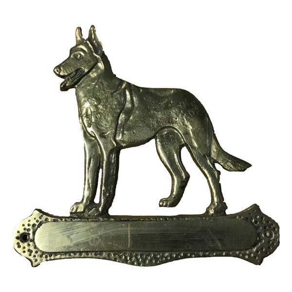 Naambordje - Mechelse Herder - Messing Naambordje - Mechelse Herder - Messing