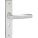 Impresso Dover Deurklink – Deurbeslag – Vierkant – Deurschild met Schroeven en Sleutelgat – Aluminium