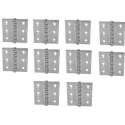 Scharnier - Rvs - 60x60mm - Vaste pen - Rechte hoek - 10 stuks