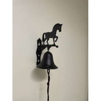 Gietijzer deurbel paard 20x11x24