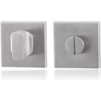 GPF Toiletgarnituur vierkant 50x50x8mm stift 5mm grote knop