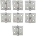 Scharnier - Rvs - 40x30mm - Vaste pen - Rechte hoek - 7 stuks