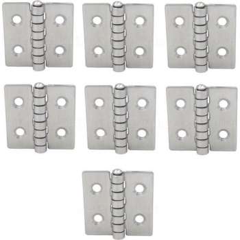 Scharnier - Rvs - 40x30mm - Vaste pen - Rechte hoek - 7 stuks