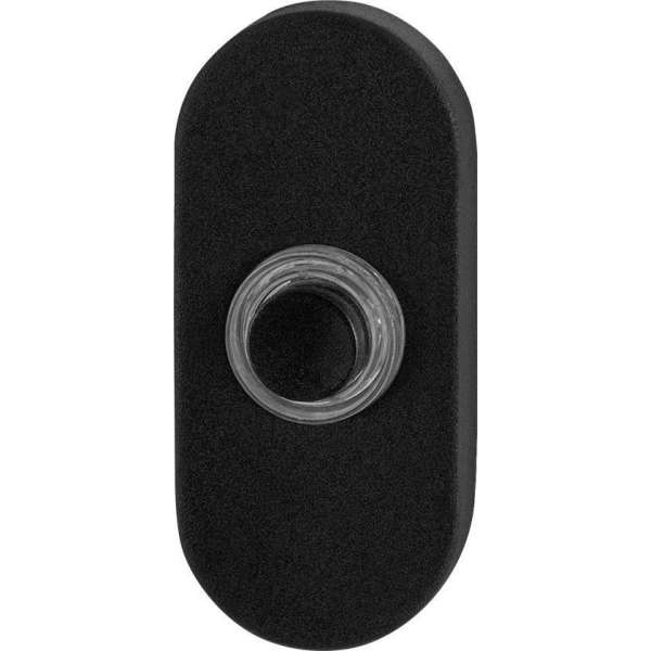 GPF8826.04 deurbel met zwarte button ovaal 70x32x10 mm zwart GPF8826.04 deurbel met zwarte button ovaal 70x32x10 mm zwart