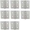 Scharnier - Rvs - 40x30mm - Vaste pen - Rechte hoek - 8 stuks