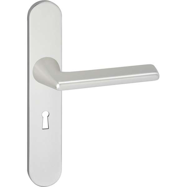 Impresso Bristol Deurklink – Deurbeslag – Ovaal – Deurschild met Sleutelgat – Zilver Impresso Bristol Deurklink – Deurbeslag – Ovaal – Deurschild met Sleutelgat – Zilver