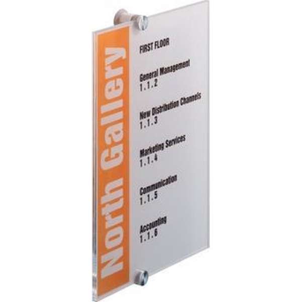 Durable deurnaamhouder Crystal Sign formaat 210 x 297 mm (A4) Durable deurnaamhouder Crystal Sign formaat 210 x 297 mm (A4)