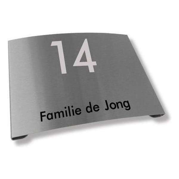 Namen enzo! Naambordje RVS 20x15 cm Namen enzo! Naambordje RVS 20x15 cm