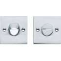 Intersteel Rozet toilet-/badkamersluiting vierkant groot chroom mat